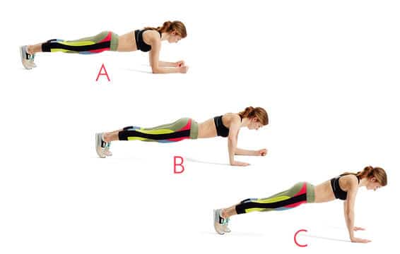 Exercice abdos : plance
