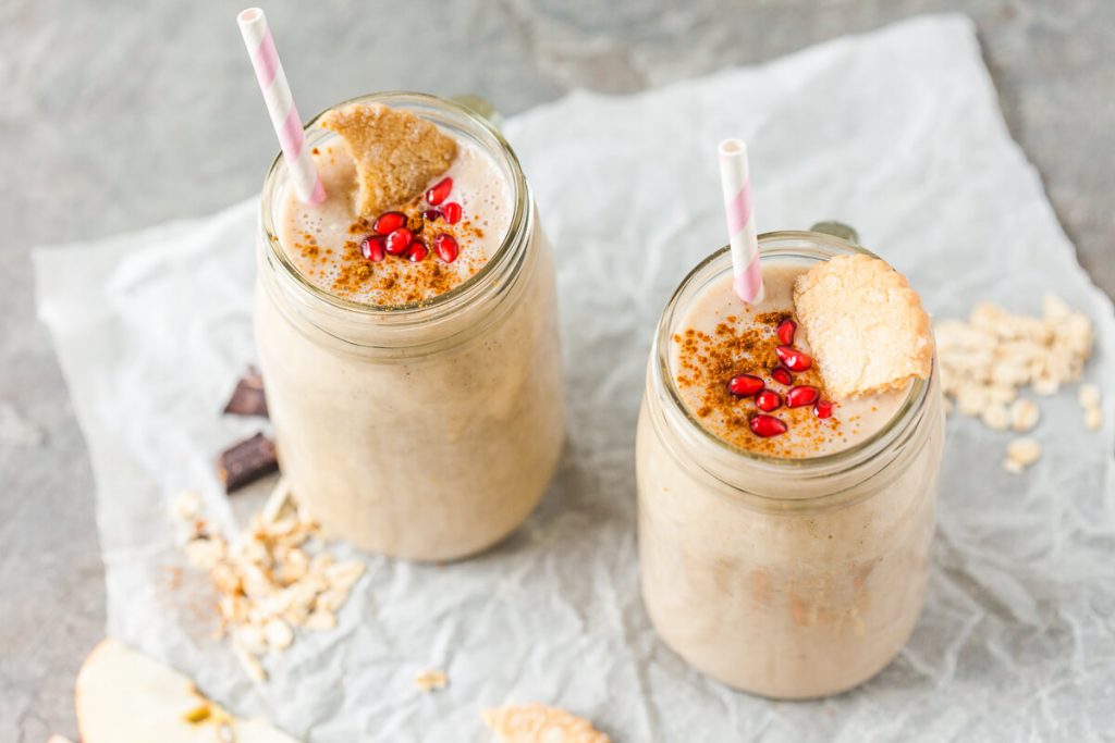 Smoothie en hiver : pomme, banane et cannelle
