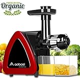 Extracteur de Jus,Aobosi Sans BPA Extracteur à Jus avec Fonction Reverse,Moteur Silencieux Pour Nutritif Jus de Fruits et Légumes